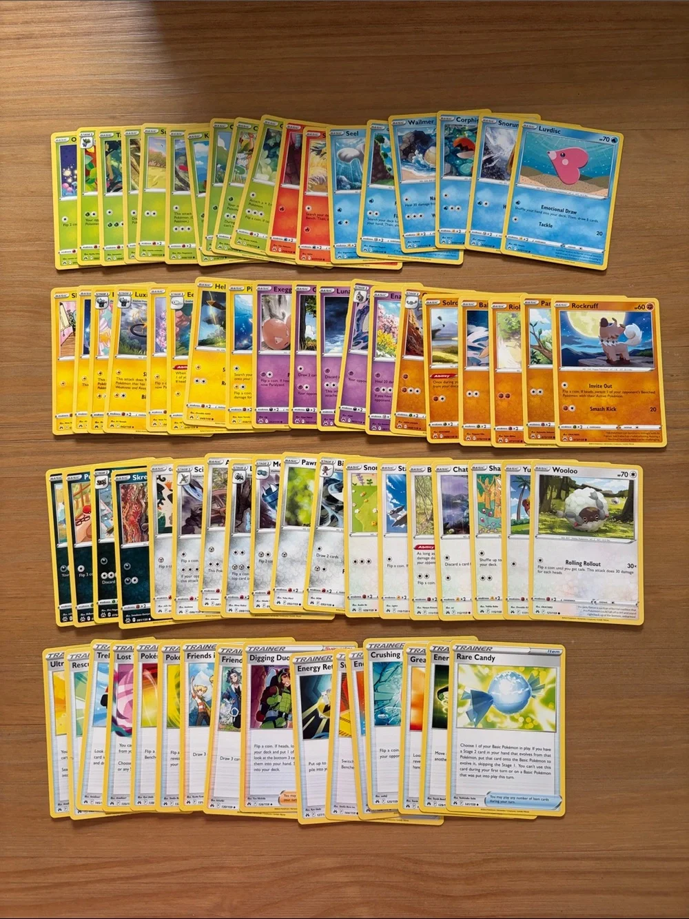 Crown Zenith Lot | 71 Unique Cards | Binder Starter Collection